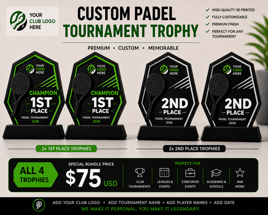 Personalized Padel Trophies
