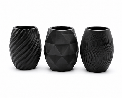 Modern Textured Vase Set