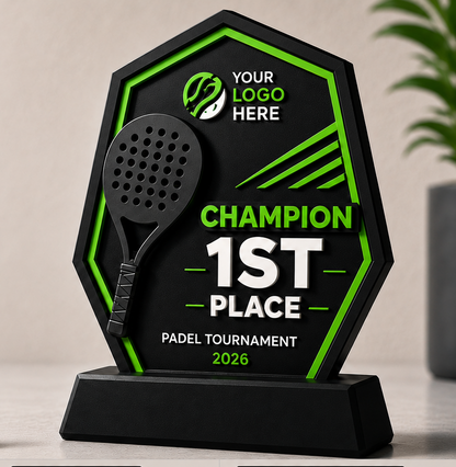 Personalized Padel Trophies