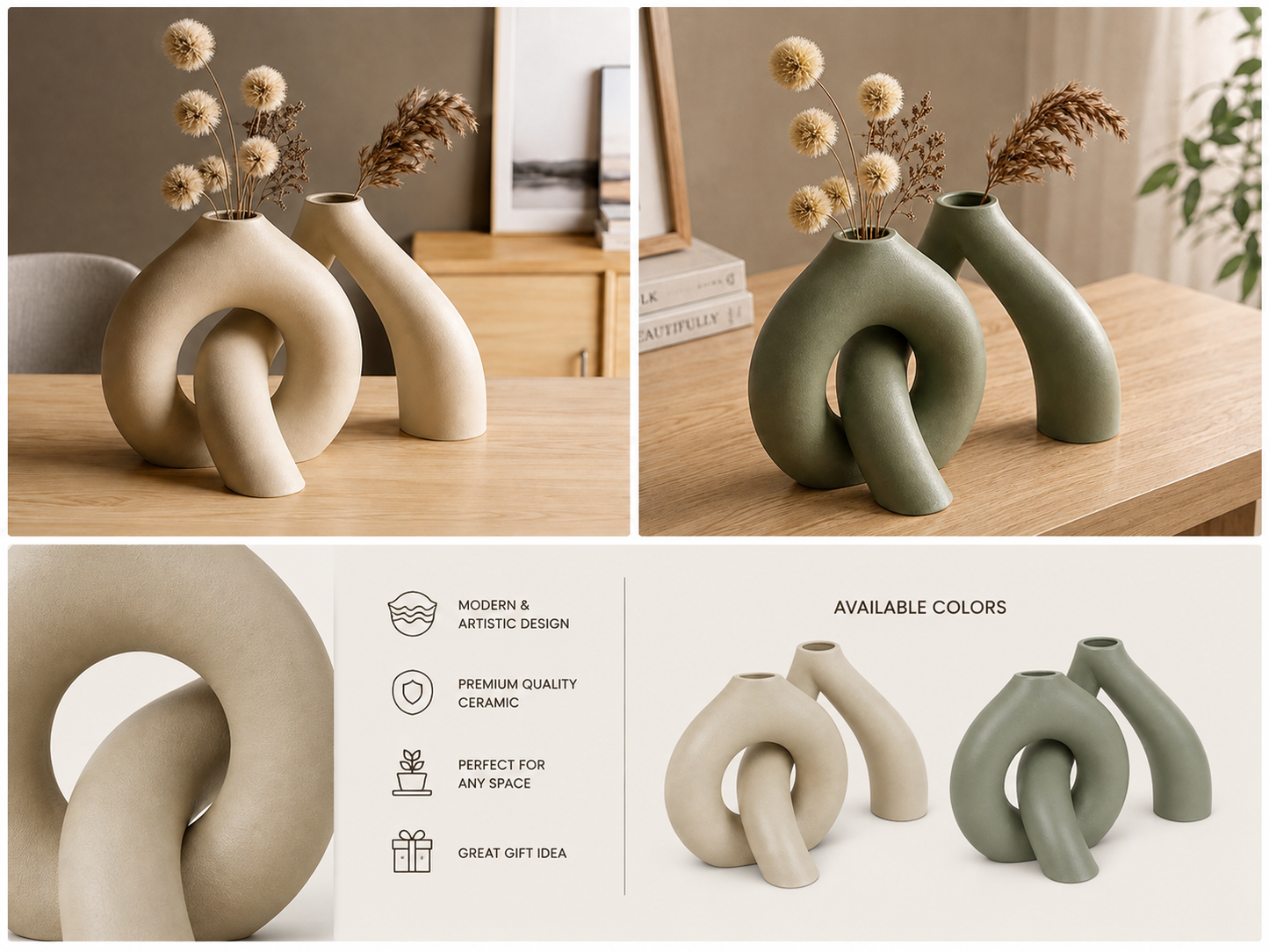 Duo Form Vase Set